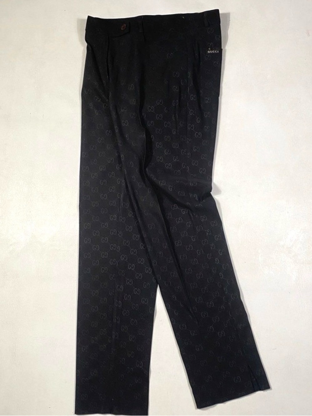 GUCCI Monogram Black Pants